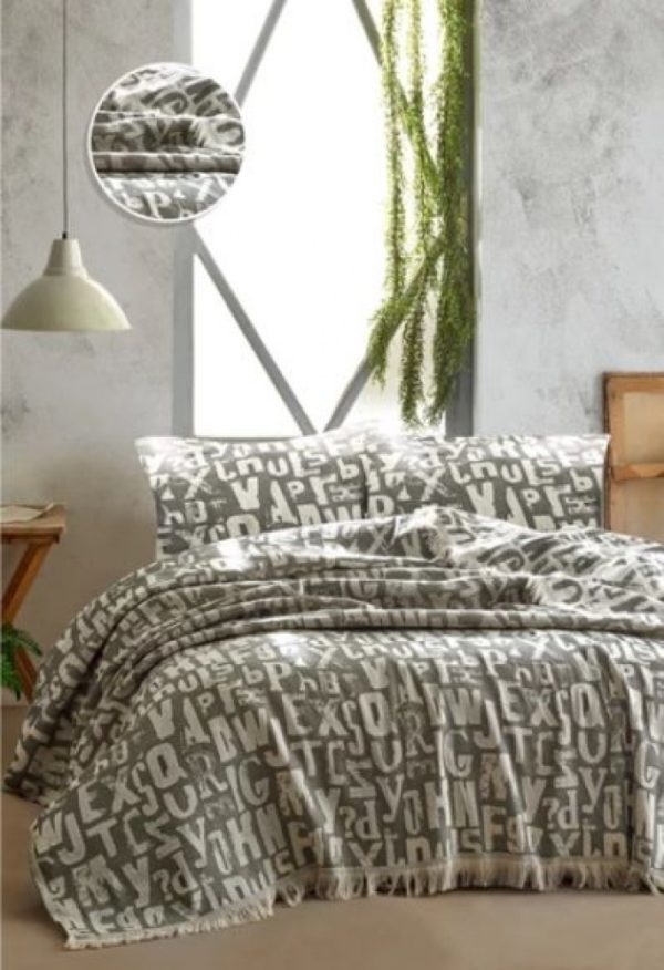 Покрывало TINEGER BED SPREAD цвет серый (GREY)  ,  фото 1